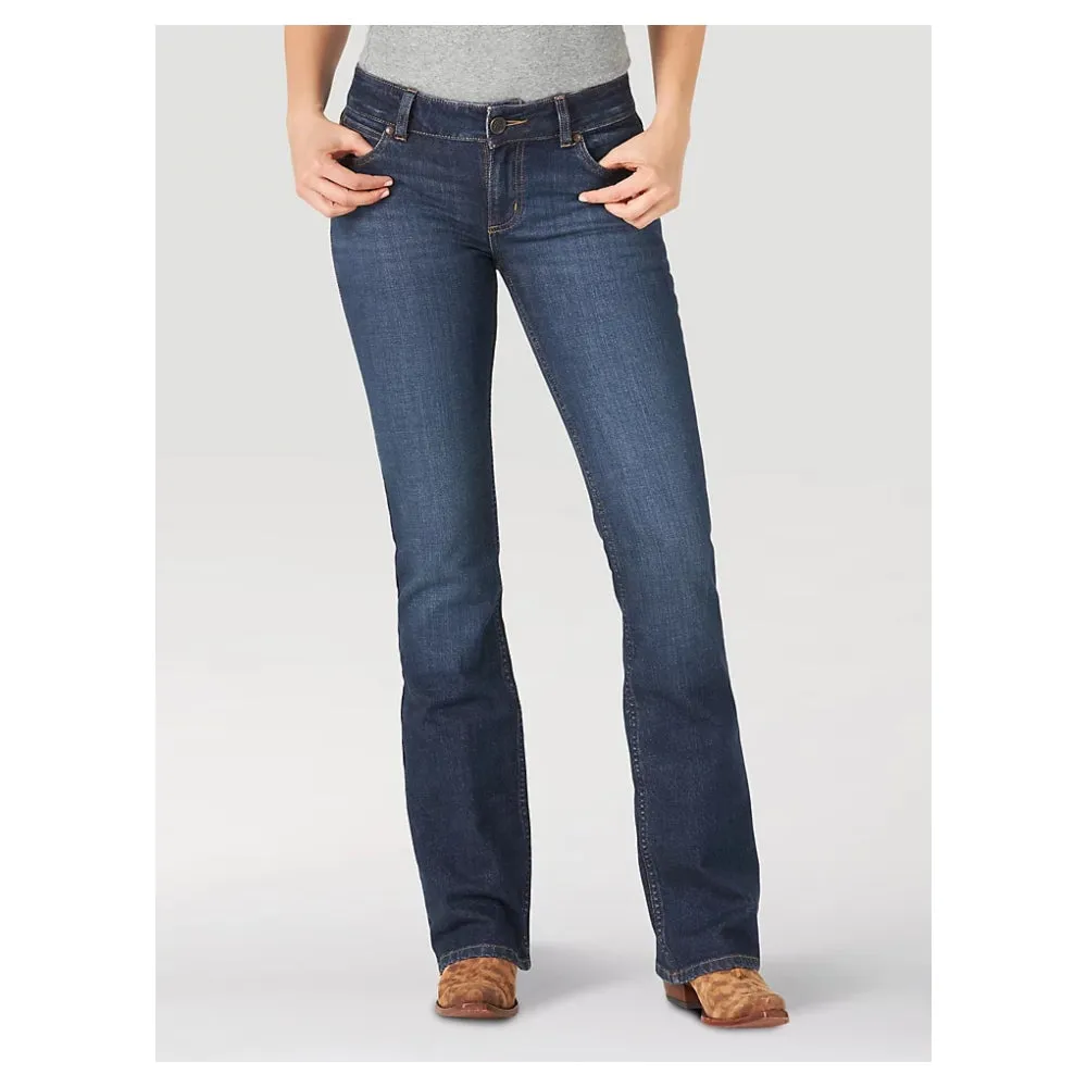 09MWZEH Wrangler Women's Retro Mae Jean Mid Rise Bootcut -  Hadley