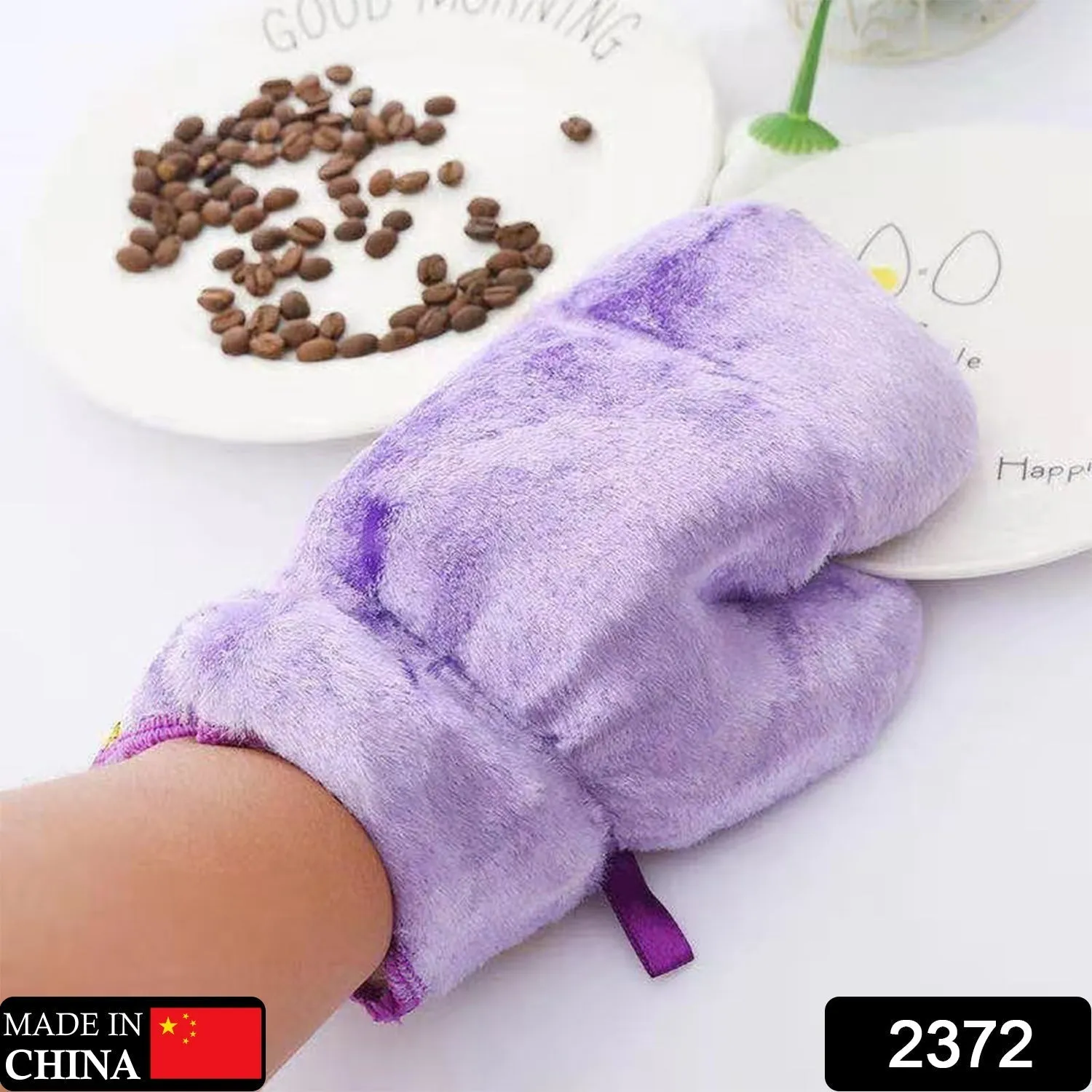 2372 Fiber Reusable Multipurpose Dishwashing Gloves Household Kitchen ( 1 pc )