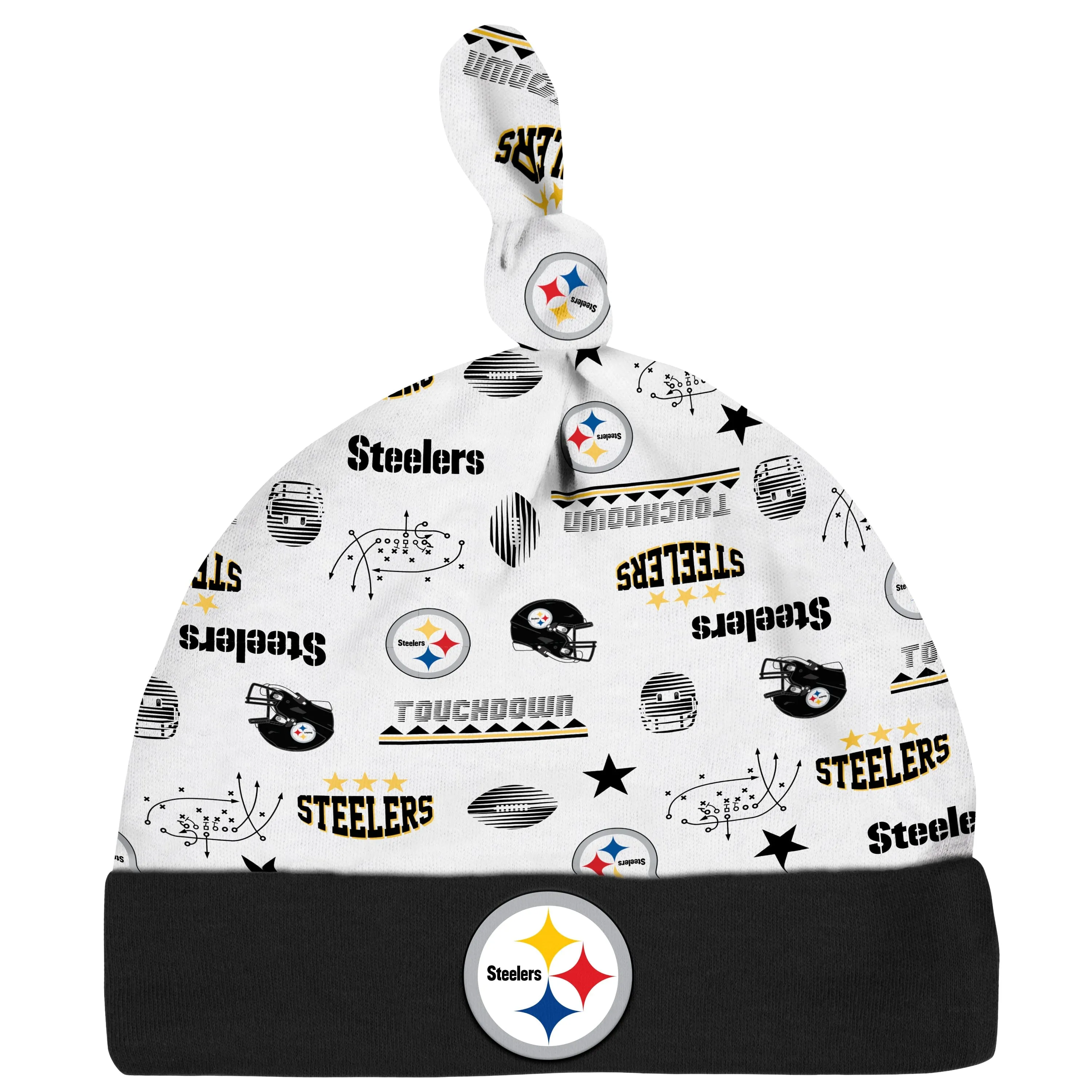 3-Piece Baby Boys Pittsburgh Steelers Bodysuit, Sleep 'N Play, and Cap Set