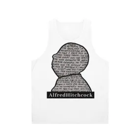 Alfred Hitchcock Grey Unisex Tank Top | Movie Apparel