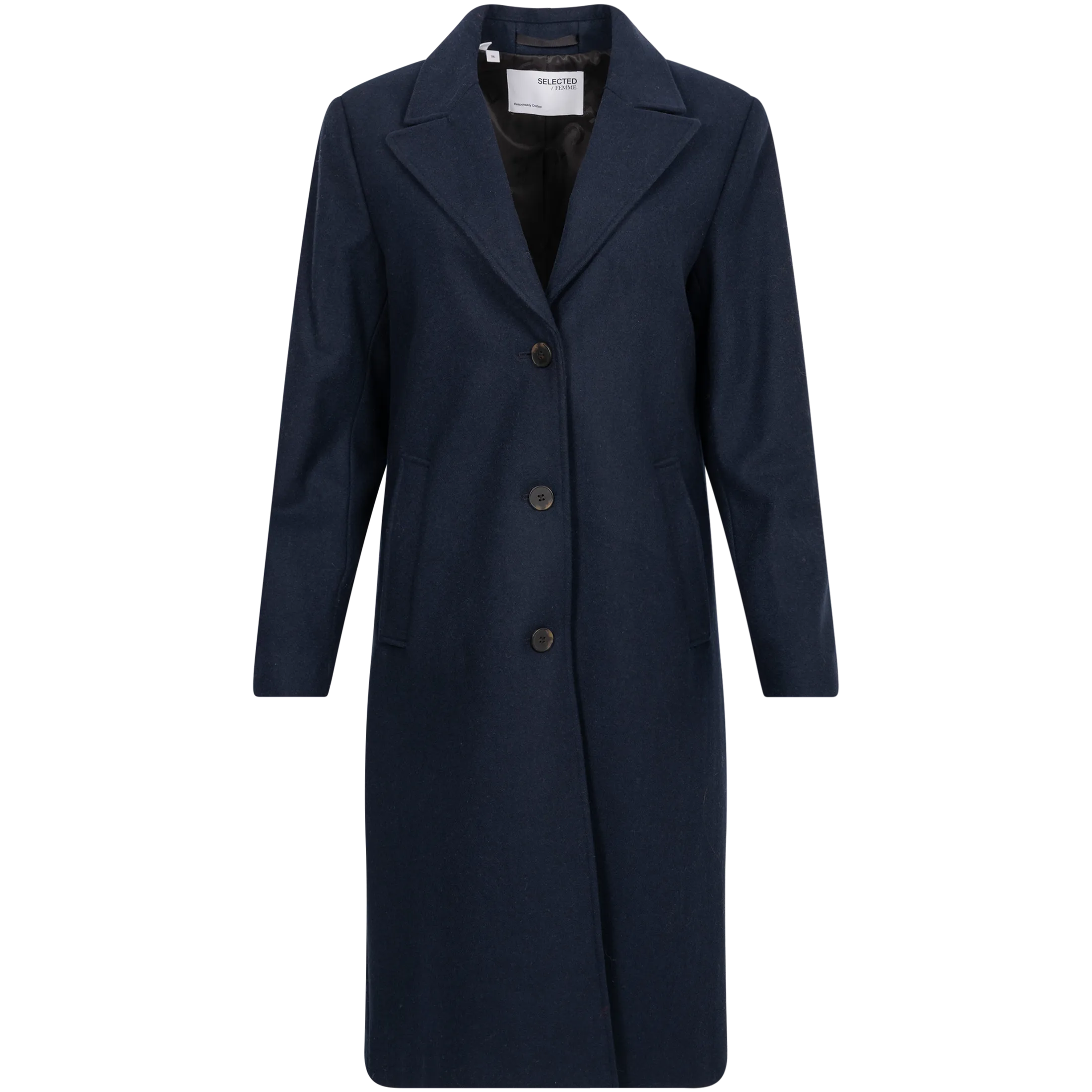 Alma Wool Coat - Dark Sapphire