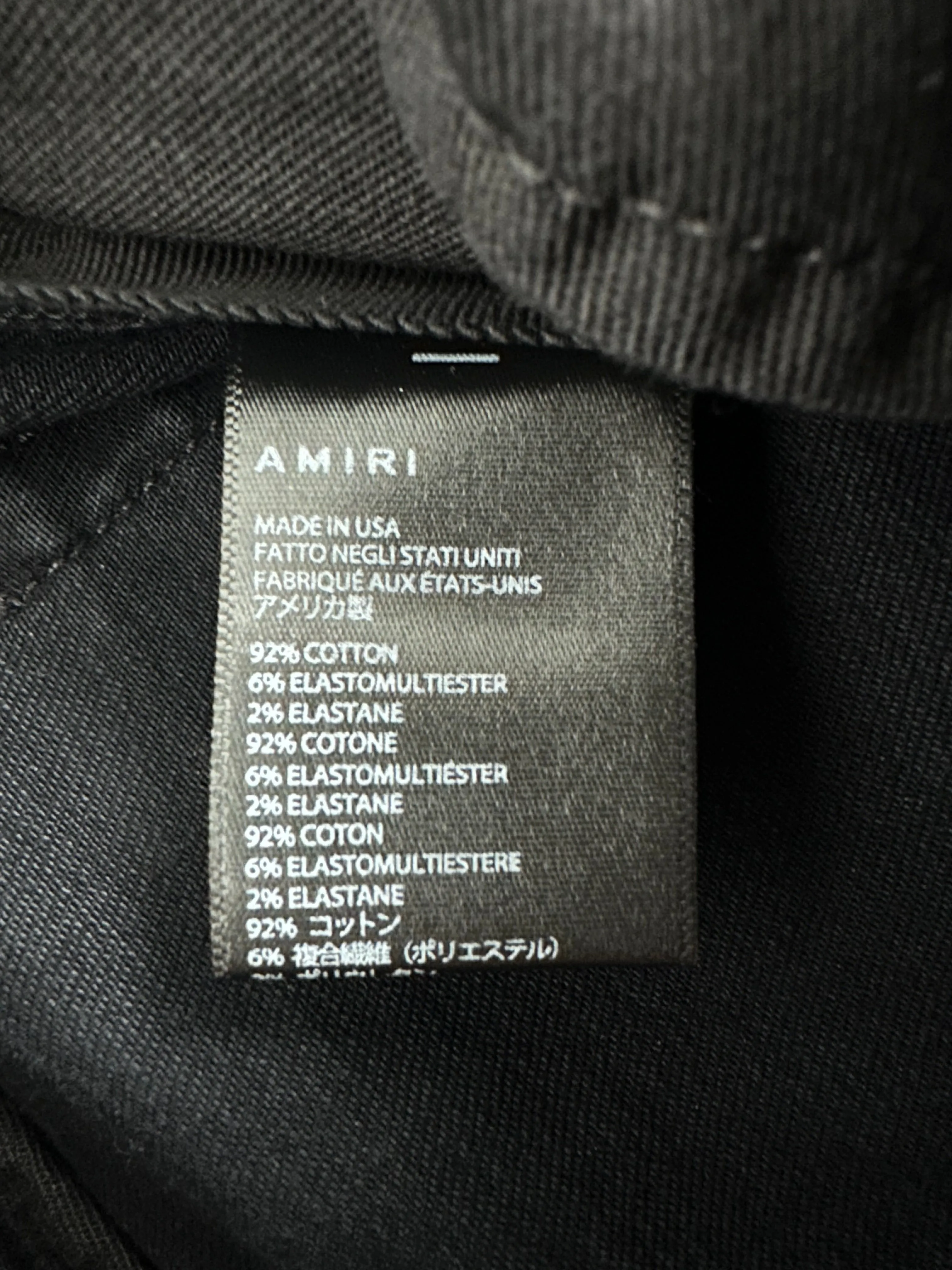 Amiri Aged Black & Purple Patch MX1 Jeans