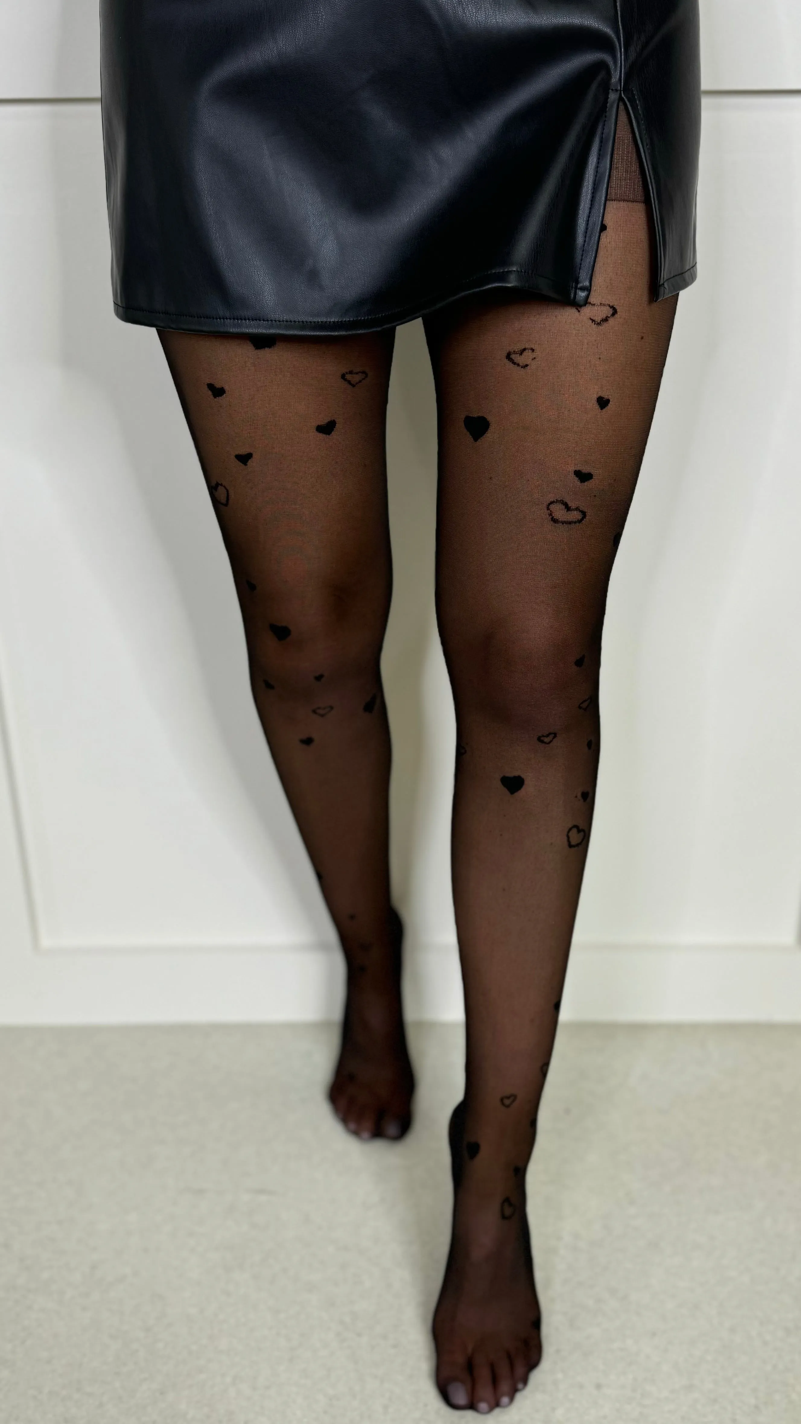 Archie Black Heart Detail 20 Denier Tights