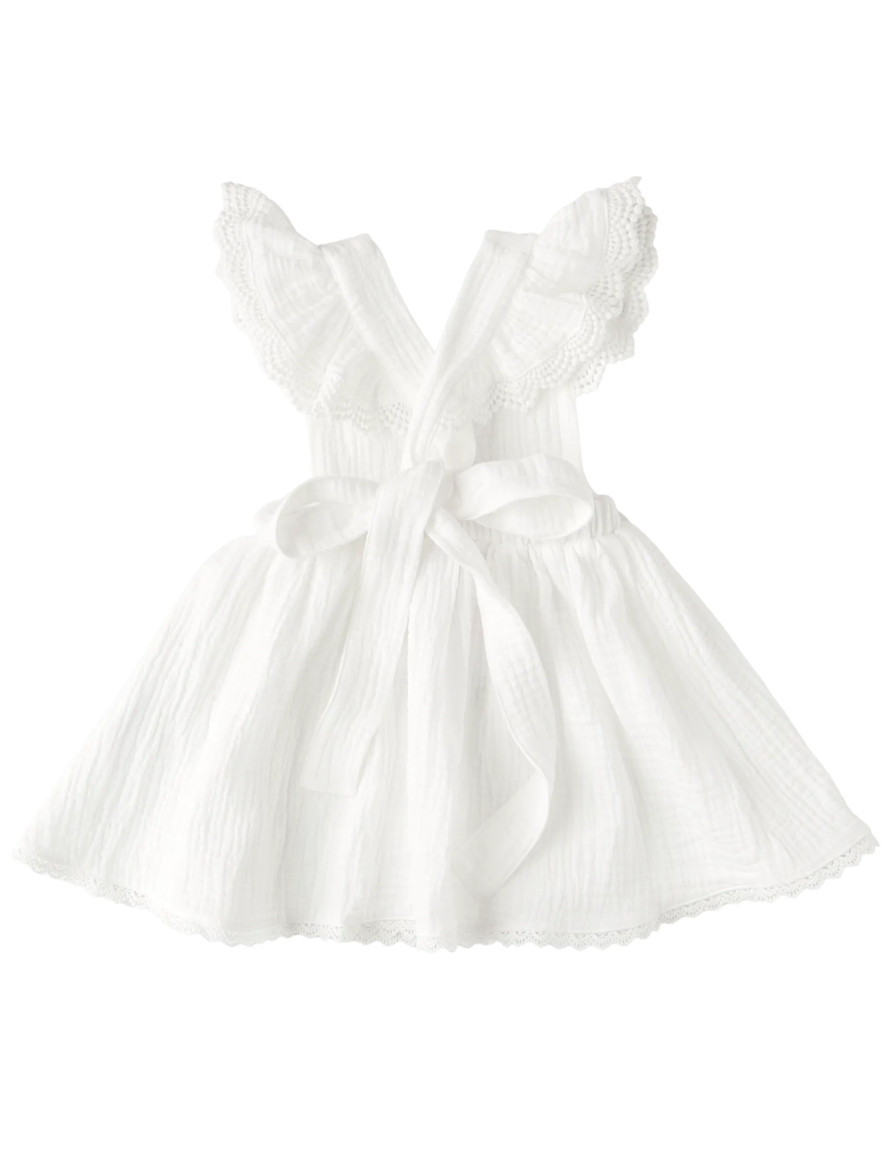 Ariella Pinafore Dress - Warm White