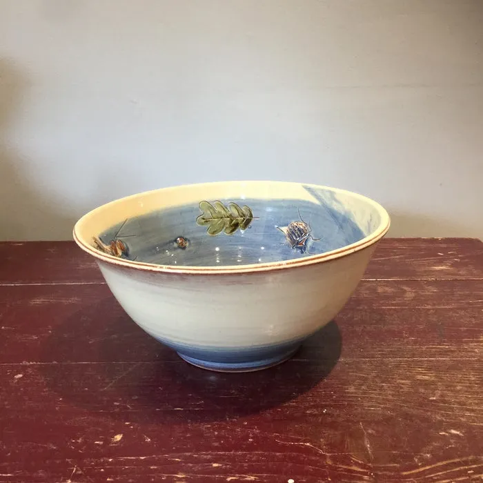 Beetles and Leaves Bowl (Medium)