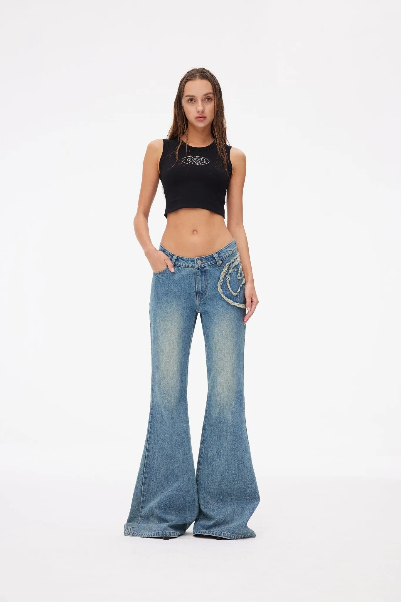 Bell Bottoms Jeans Blue