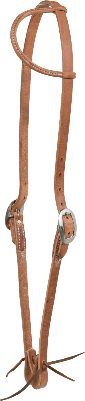 Berlin Custom Leather One Ear Draft Headstall with Ties