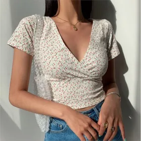 Beth Floral Crop Top