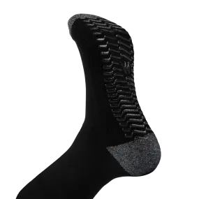 Black Charcoal - Grip Socks - Wide calf - 5 Pack