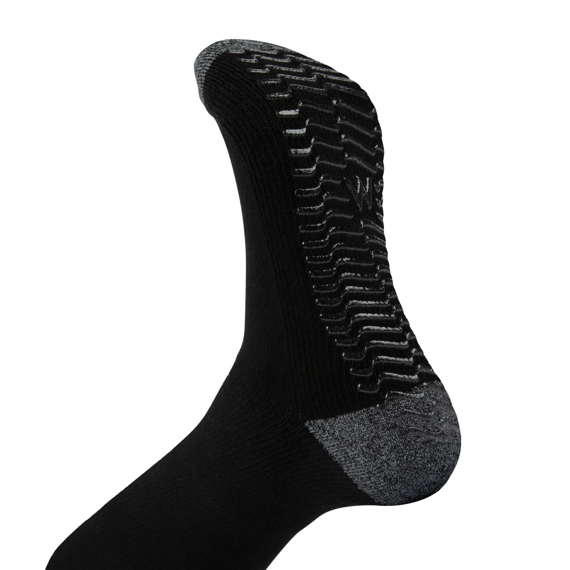 Black Charcoal - Grip Socks - Wide calf - 5 Pack