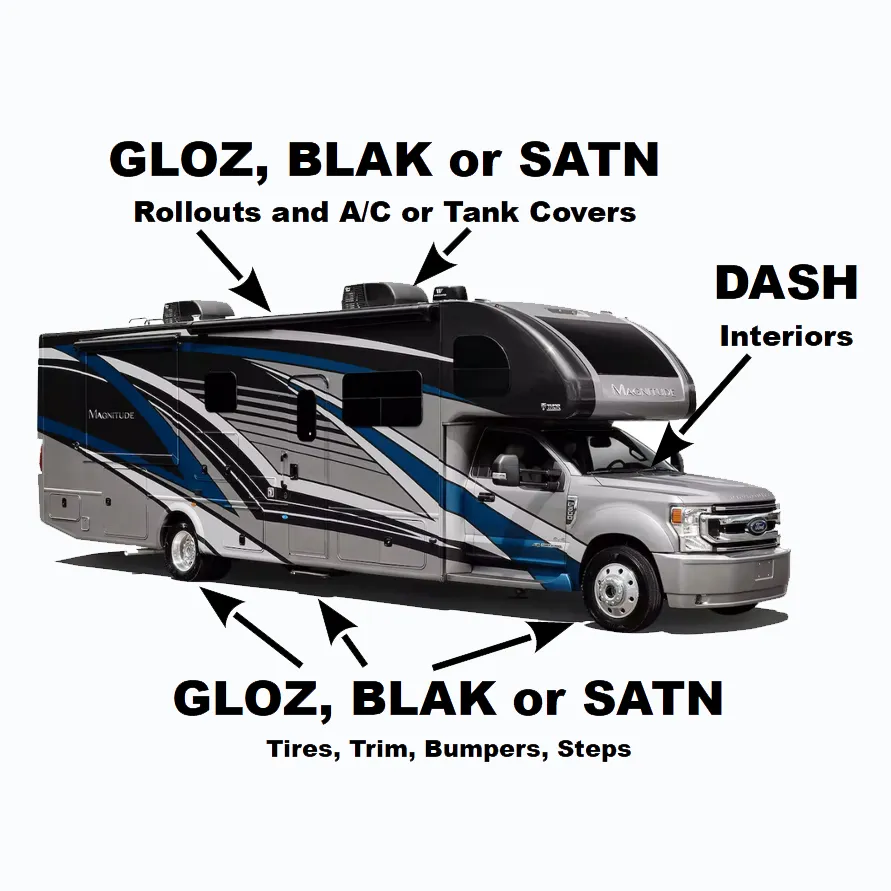 BLAK Full Kit, Semi-Permanent Protectant | Ceramic Hybrid OEM Restoration, Dry Rot Prevention, Car, RV, Aircraft, Motorcycle, ATV & Golf Cart | DRY-SEAL SAFE!