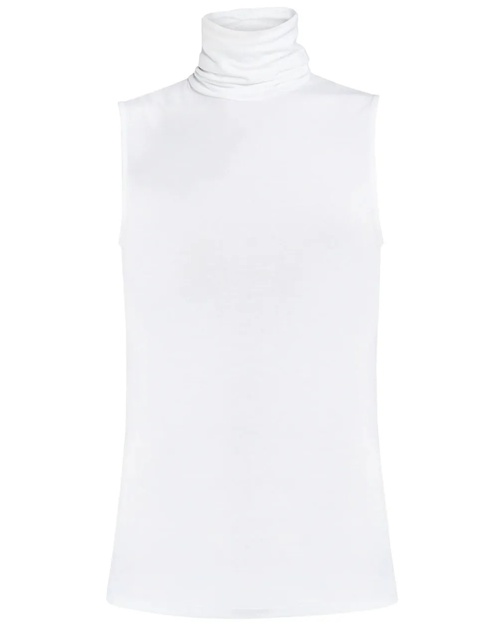 Blanc Sleeveless Turtleneck