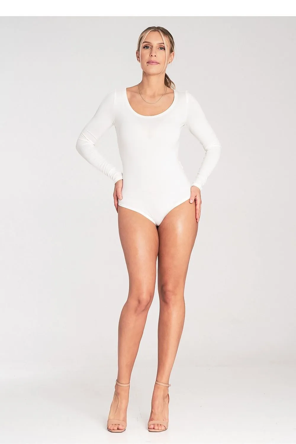 Boat Neck Shapewear Bodysuit