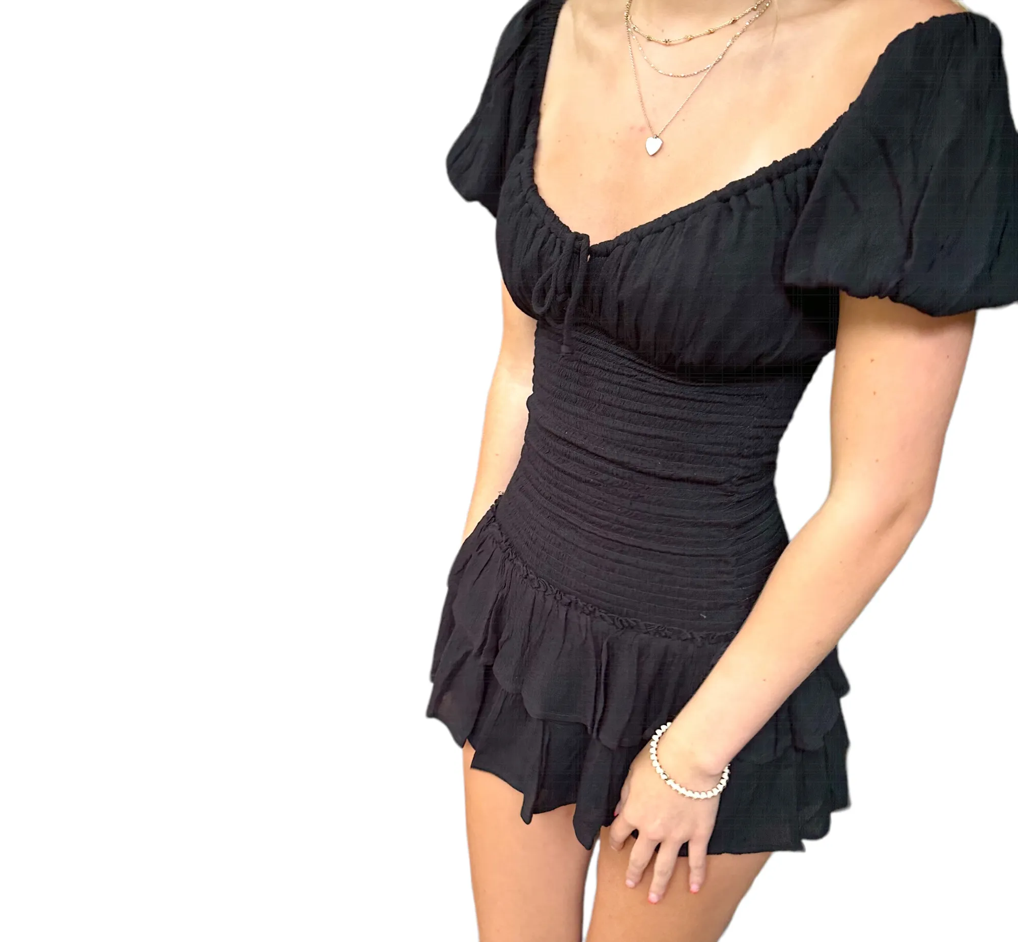 Cali Chic Ruffled Mini Dress