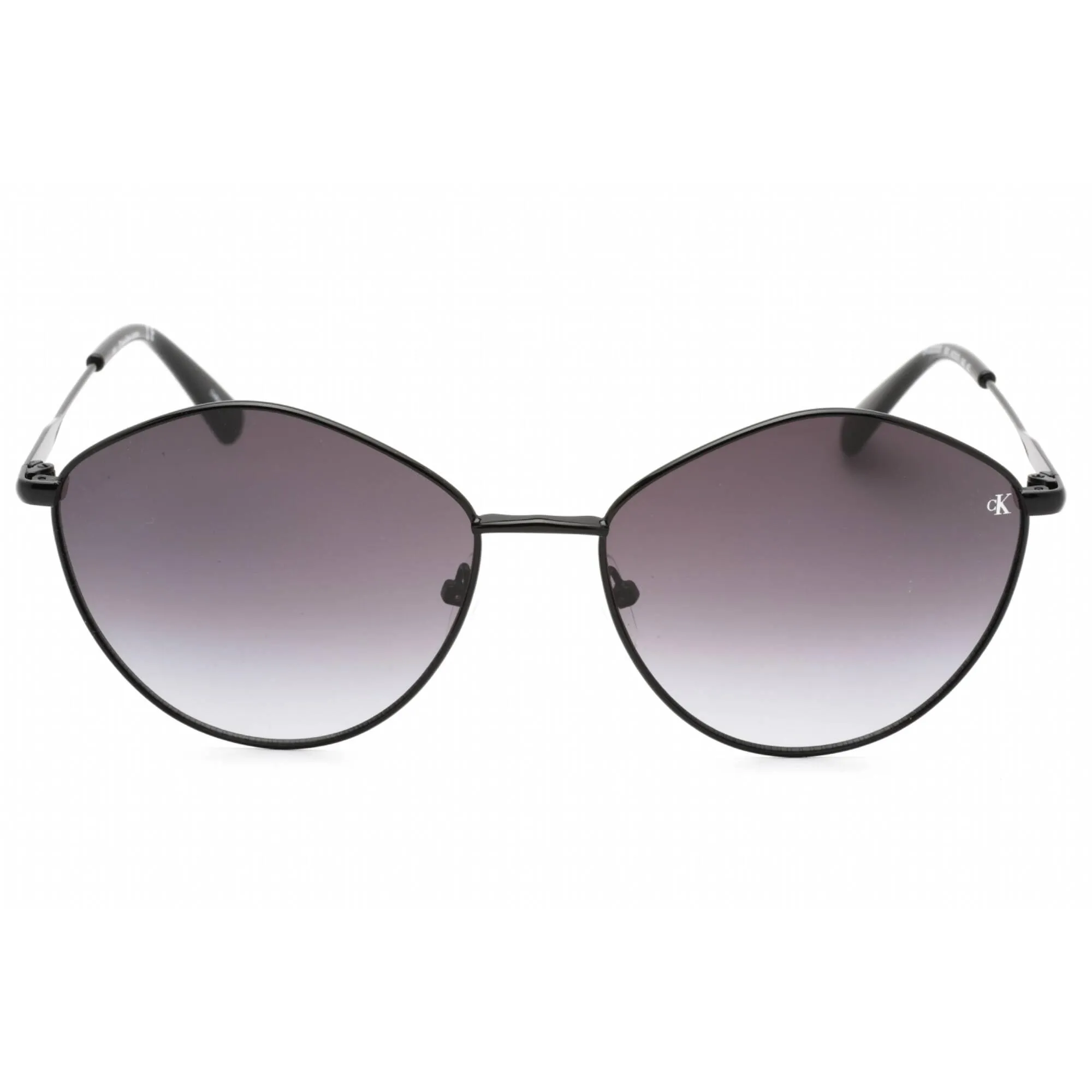 Calvin Klein Jeans Women's Sunglasses - Black Metal Oval Shape Frame | CKJ22202S 001