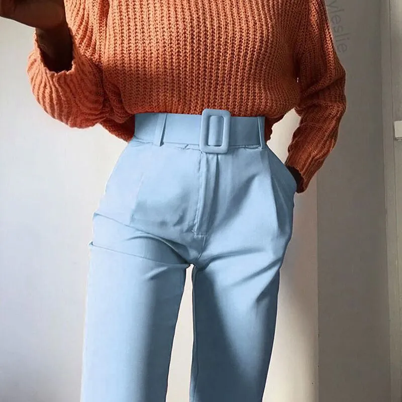 Casual High Waist Pencil Pants