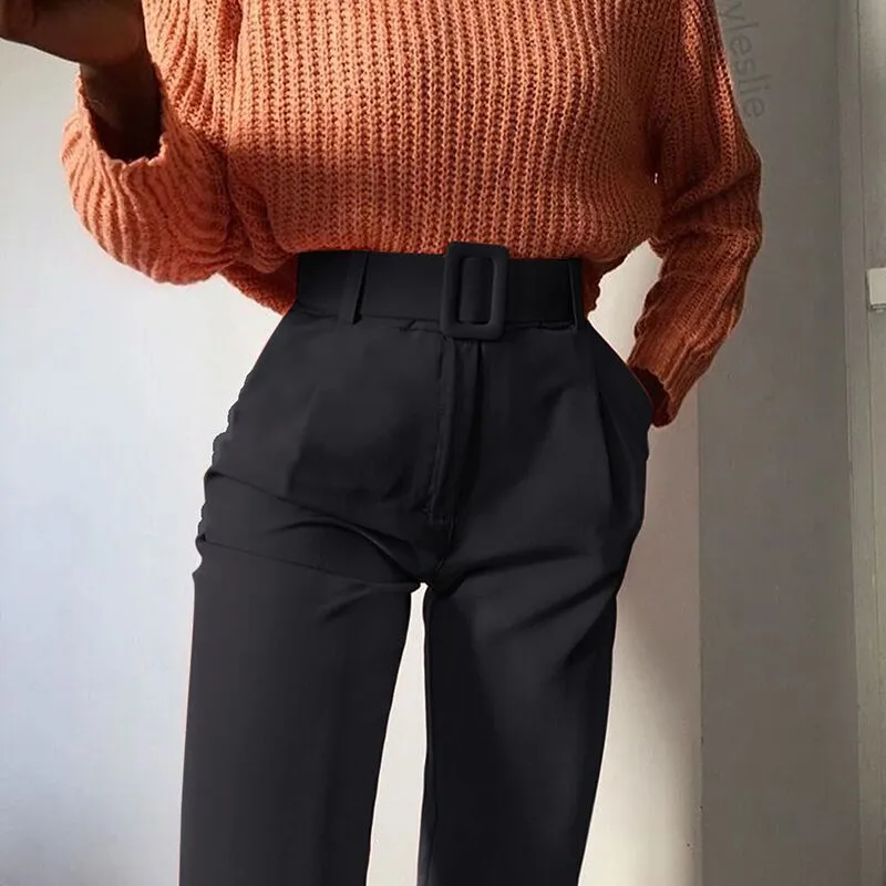 Casual High Waist Pencil Pants