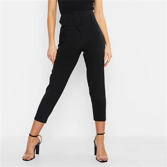 Casual High Waist Pencil Pants