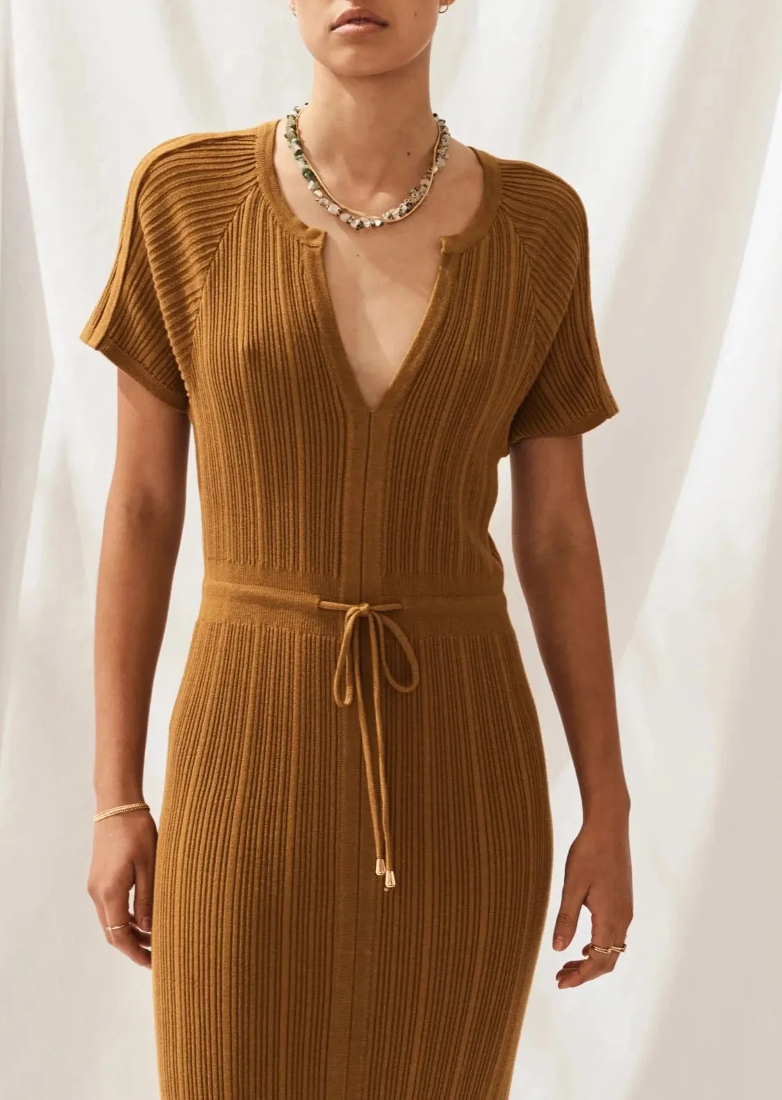 Celoni Dress - Wheat