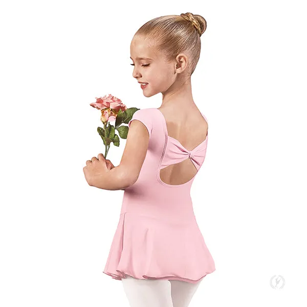 Child Bow Back Cap Sleeve Dance Dress