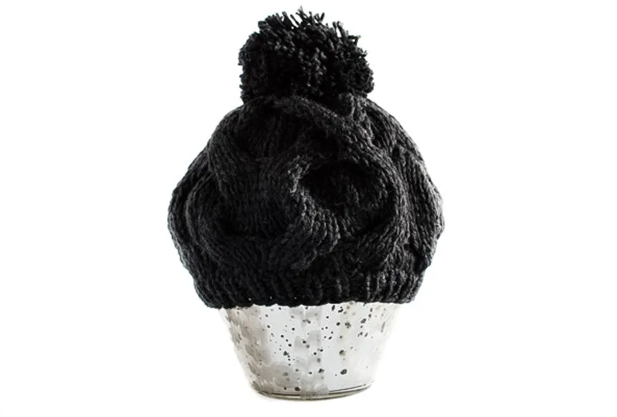 Chunky Knit Pom Pom Beanie