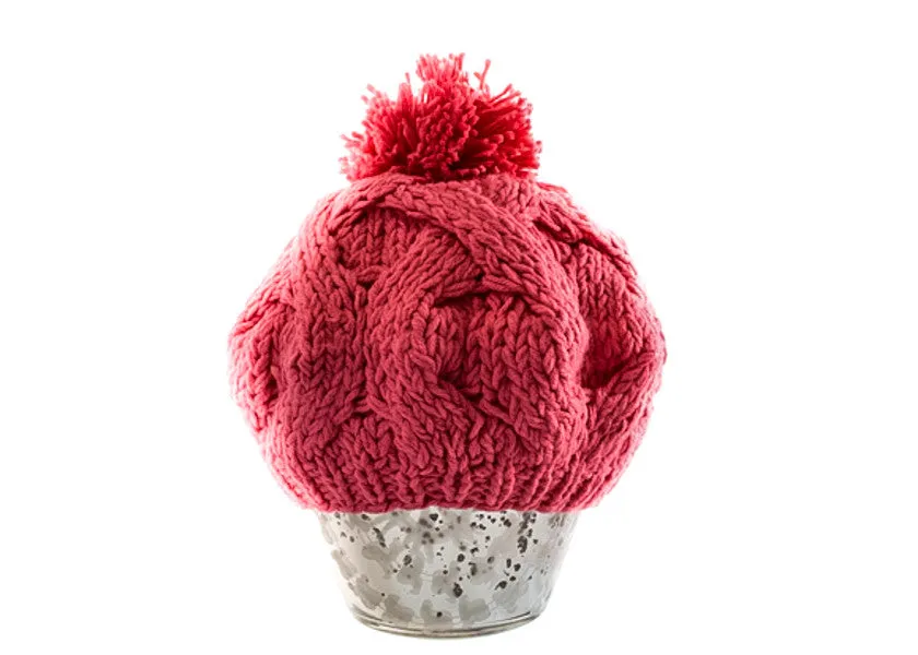 Chunky Knit Pom Pom Beanie