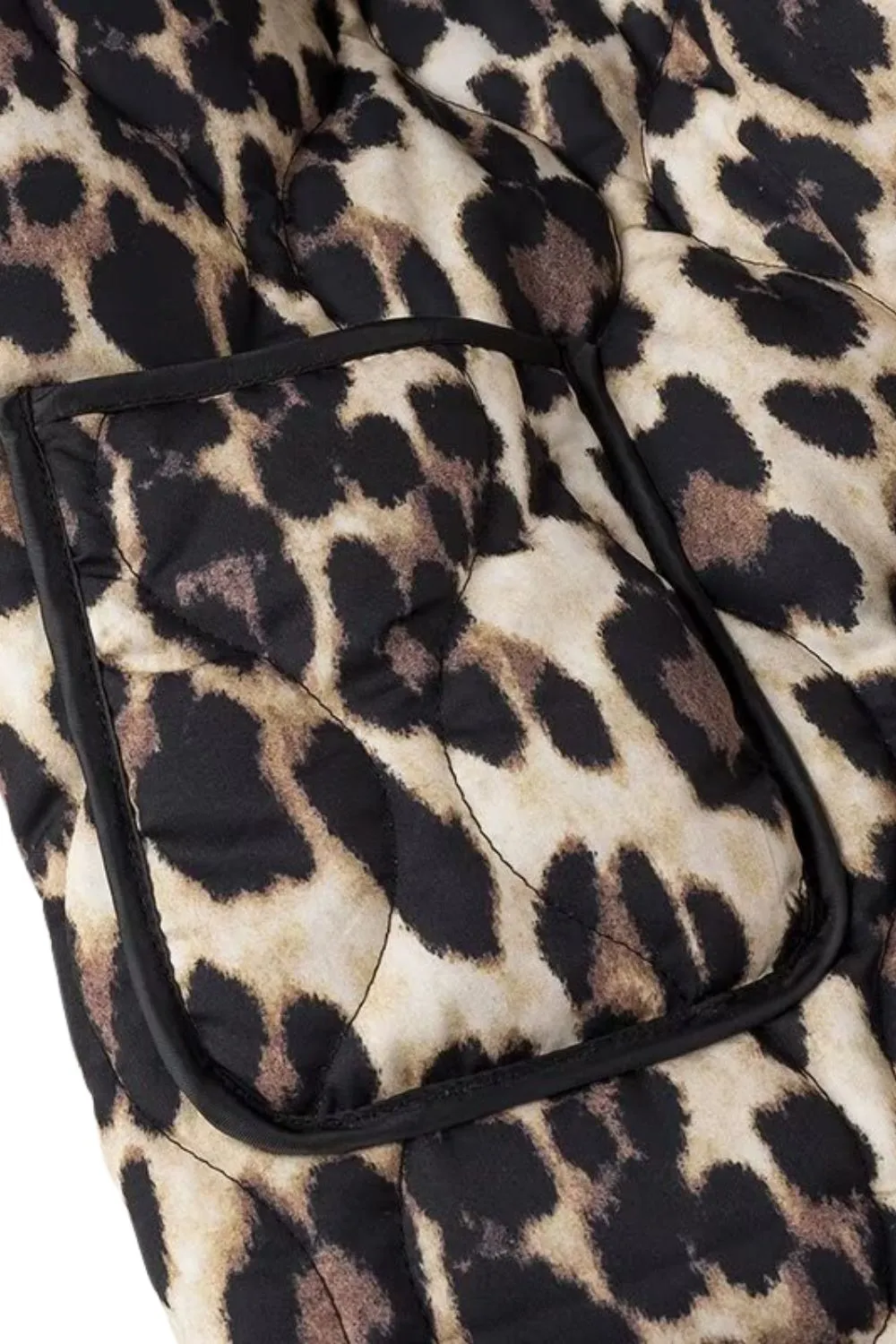 'Claire' Open Front Leopard Print Blouse Jacket