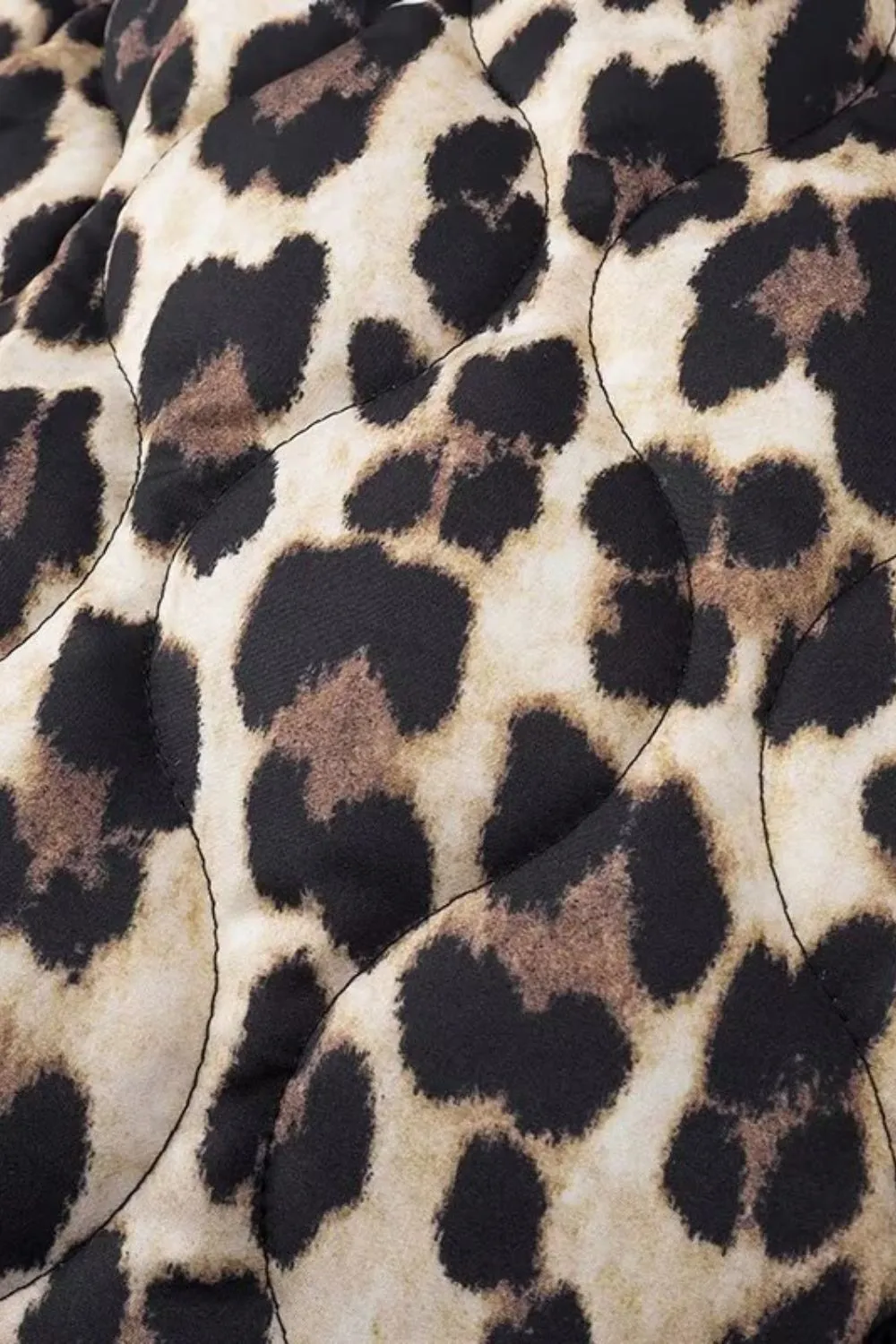 'Claire' Open Front Leopard Print Blouse Jacket