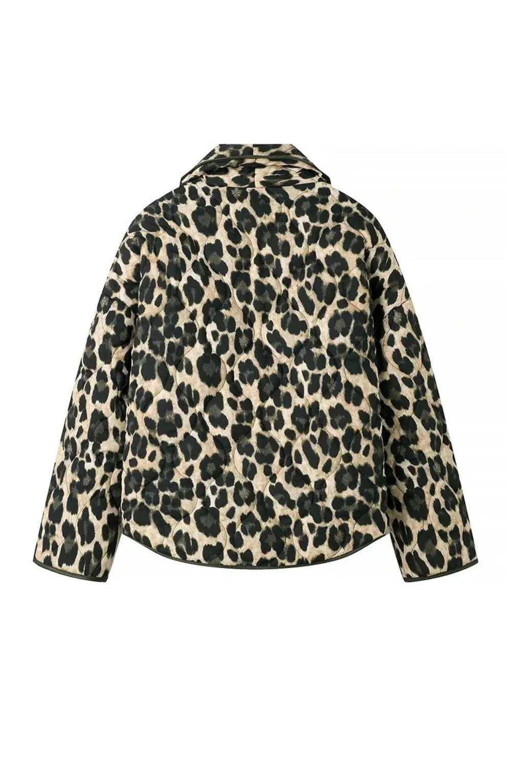 'Claire' Open Front Leopard Print Blouse Jacket