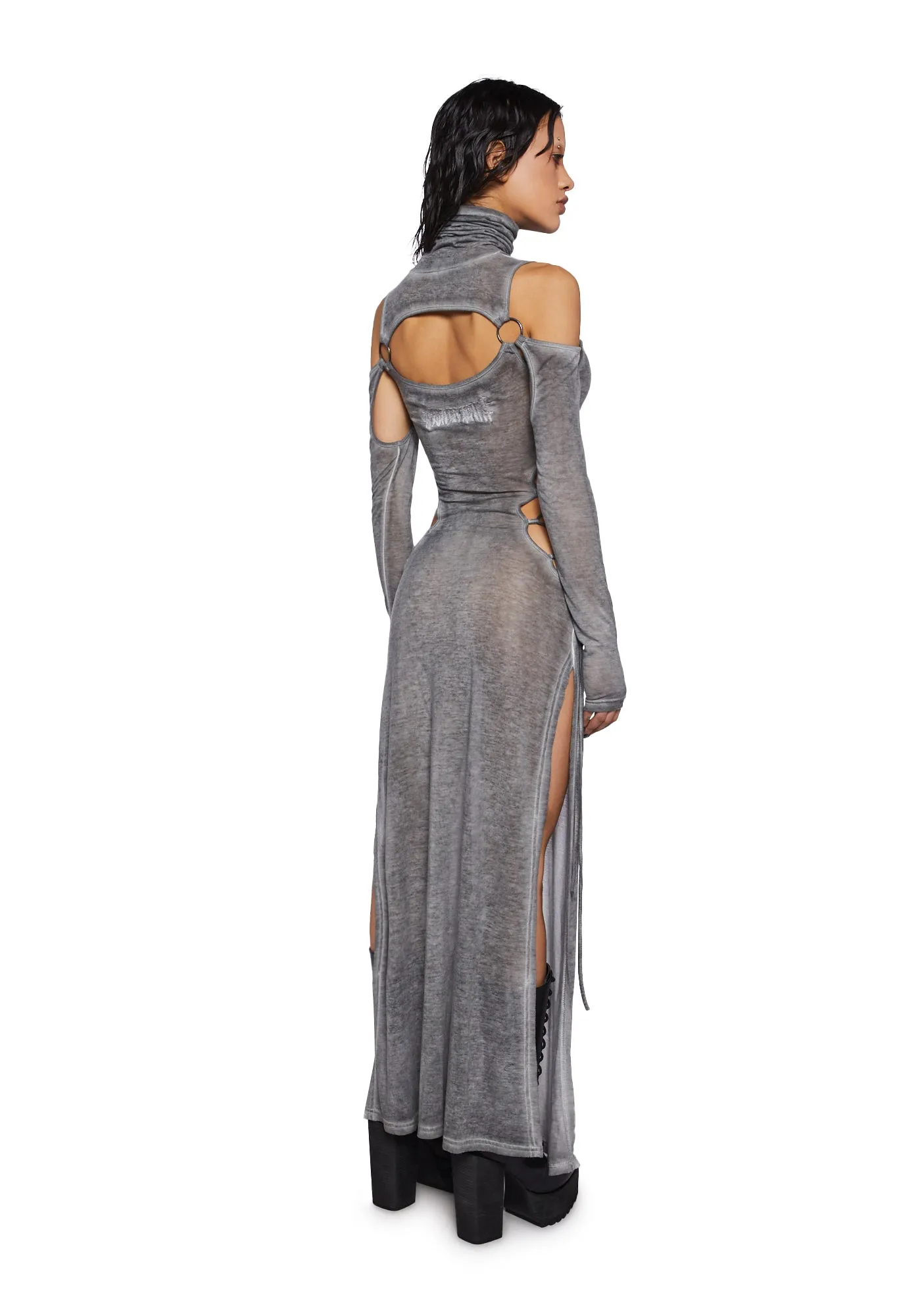 Crossfade Lace Up Maxi Dress