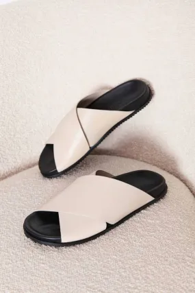 Ecru Arne Crossover Sandal