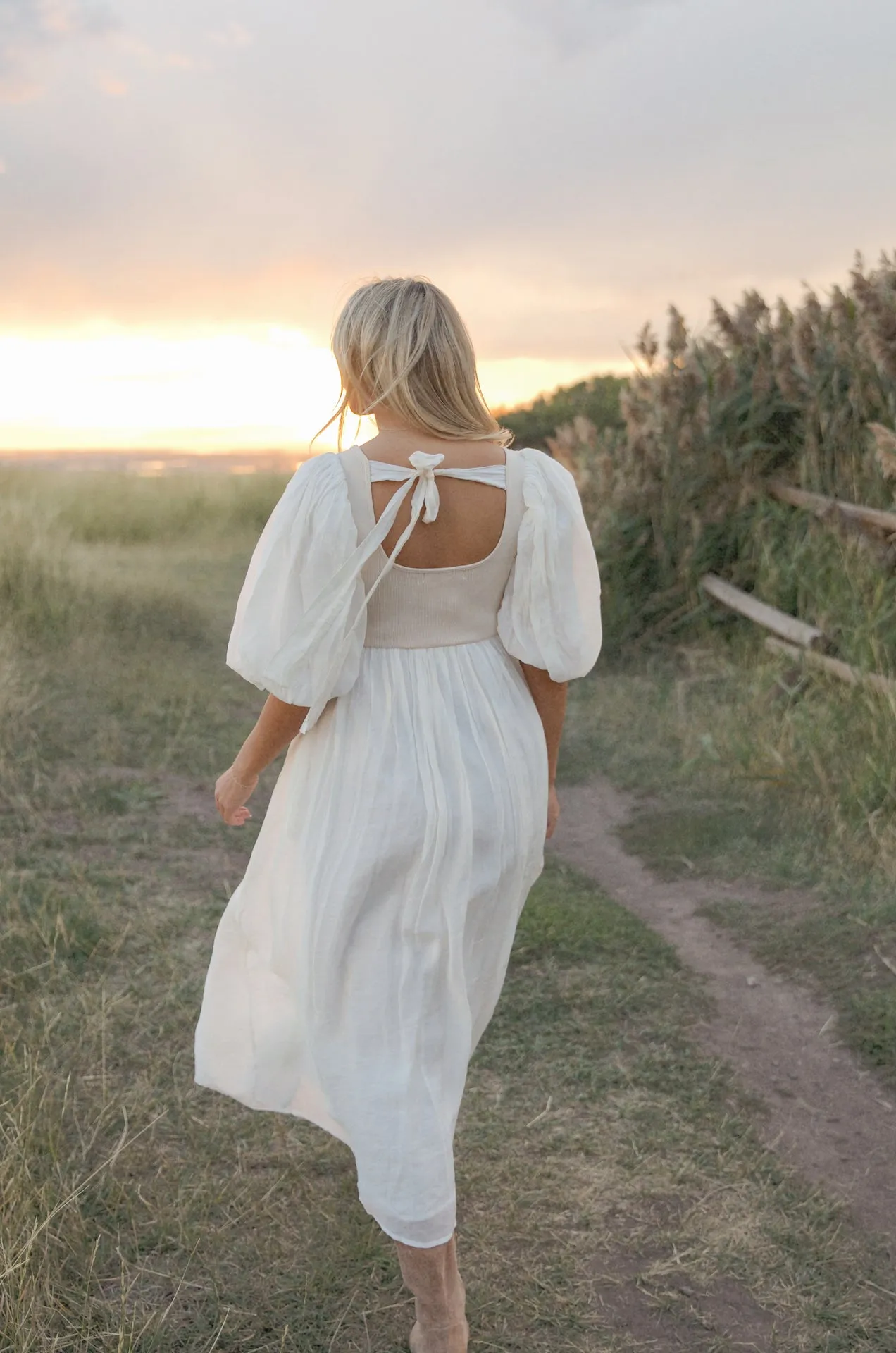 Enchanted Cream Midi Dress