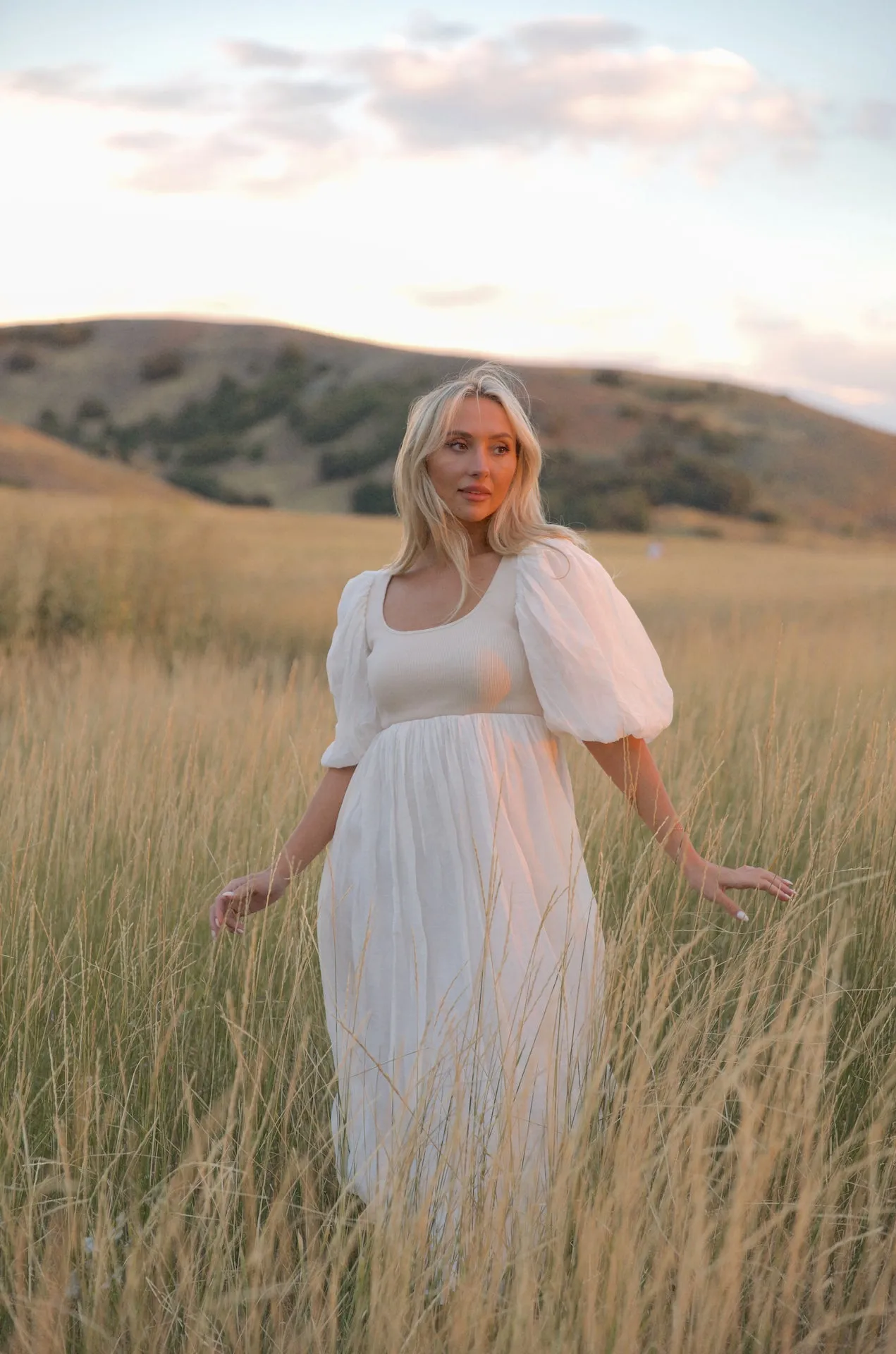 Enchanted Cream Midi Dress