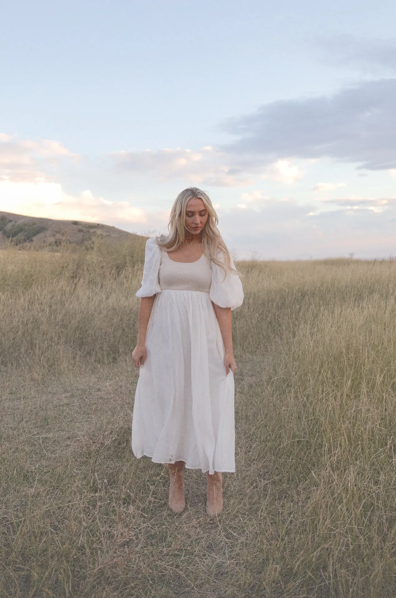 Enchanted Cream Midi Dress