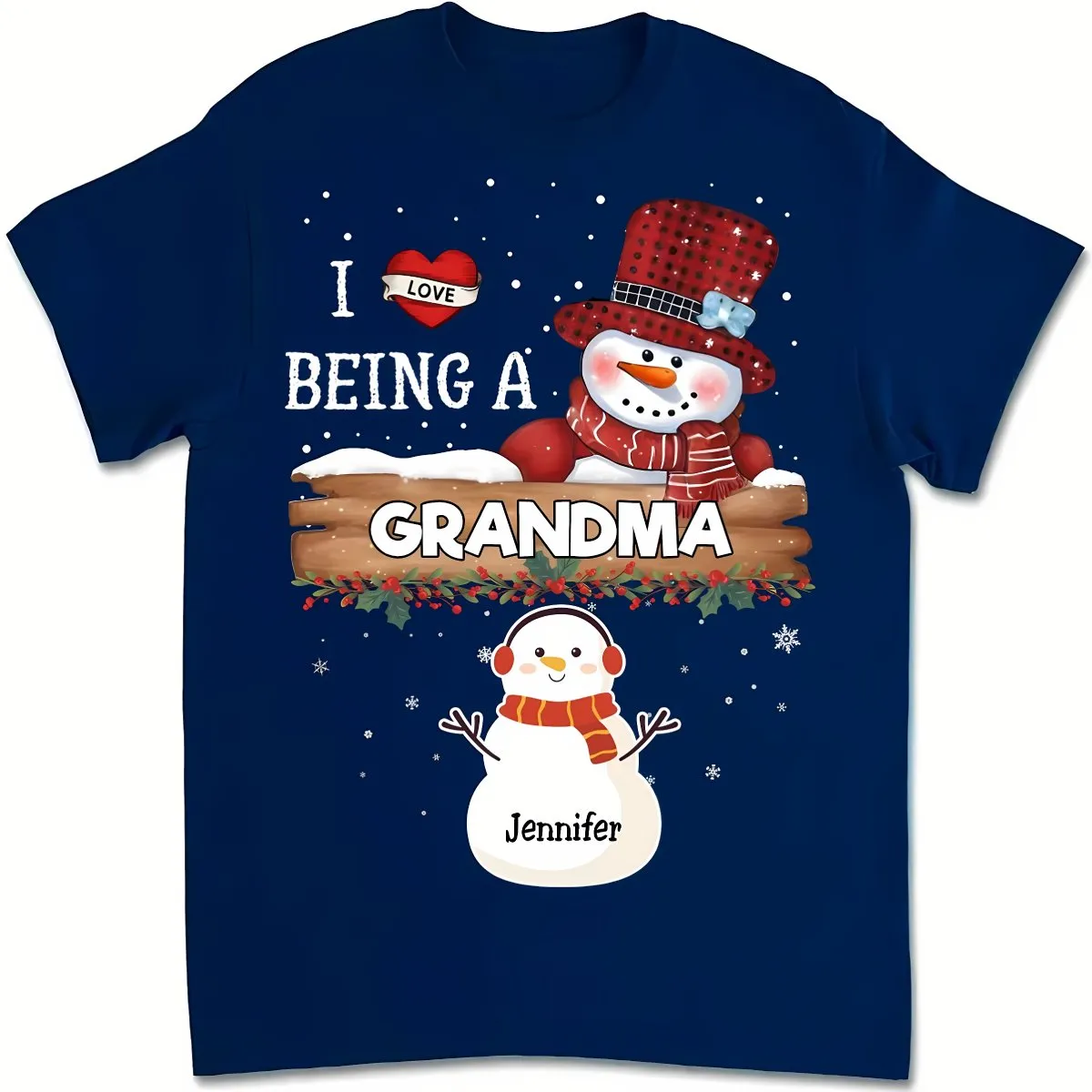 Family - I Love Being A Grandma - Personalized Unisex T-shirt