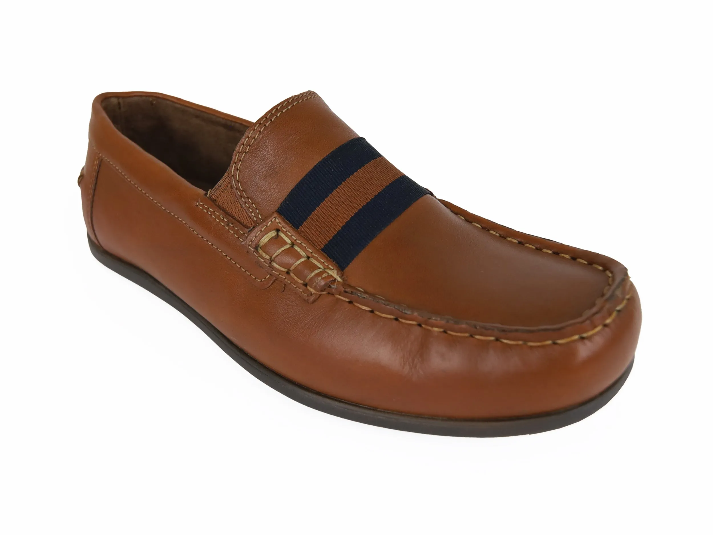 Florsheim 33725 Slip On Boy's Shoe -Leather - Saddle Tan