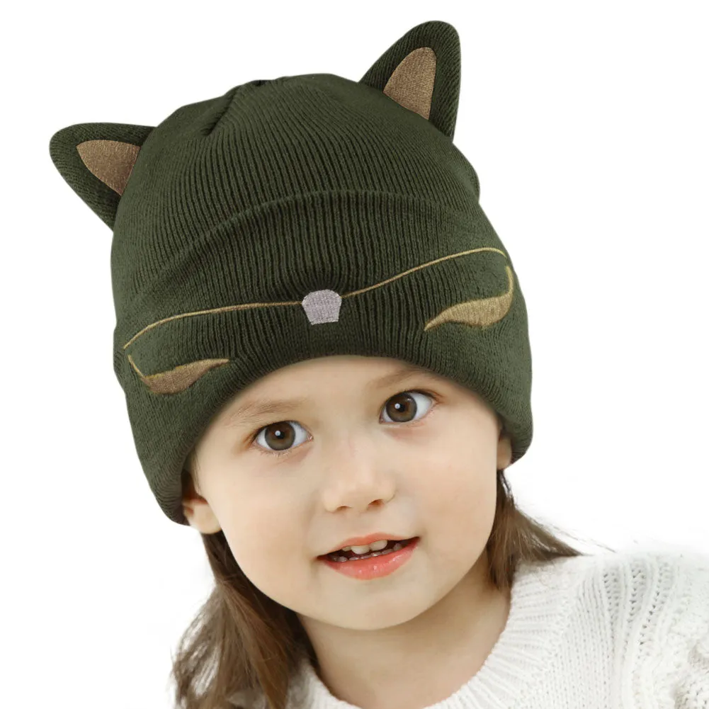 FURTALK Kids Winter Cat Ear Acrylic Beanies Hat Drop Shipping HTWL048