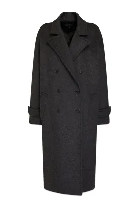 Georgio Double-Breasted Brushed Wool-Felt Coat