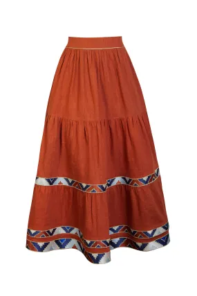 Gilara Skirt - Brick