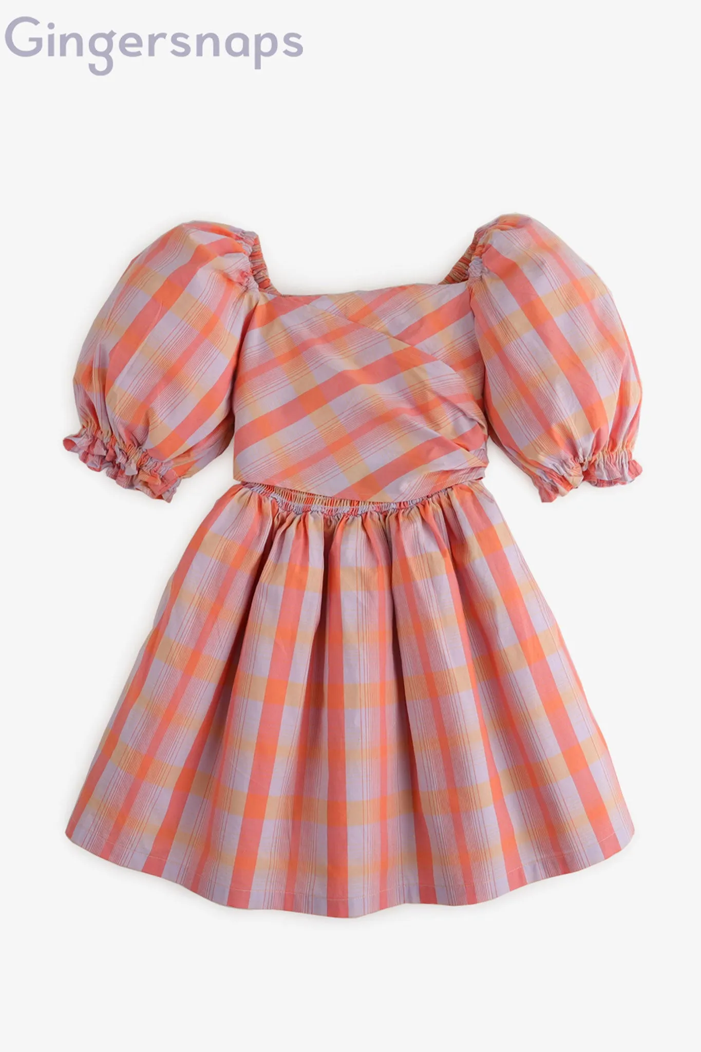 Gingersnaps Madras Smocked Dress