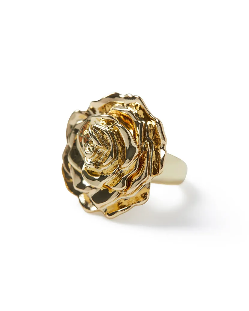 Gold Rose Ring