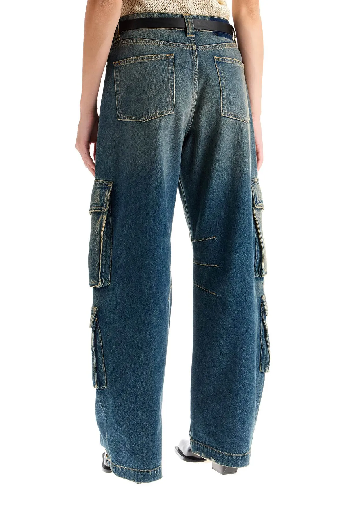 Golden Goose Irina Wide Leg Cargo Jeans