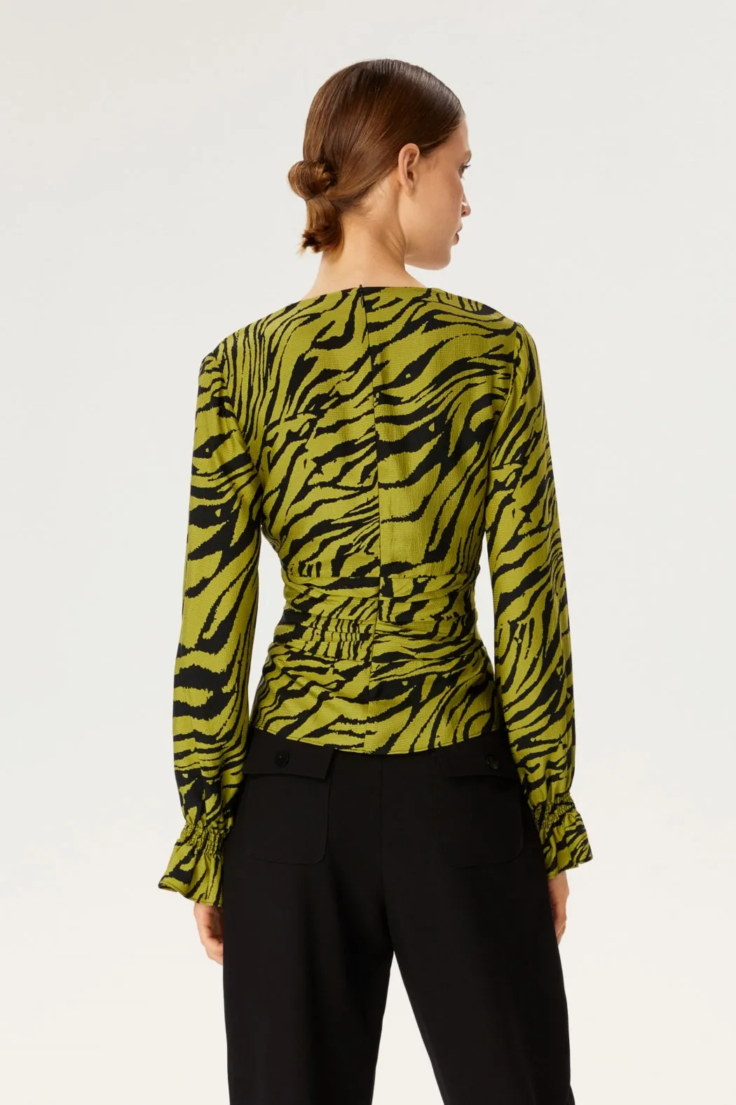 Green Zebra Blouse