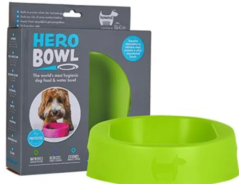 Hero Bowl Antimicrobial Dog Bowl