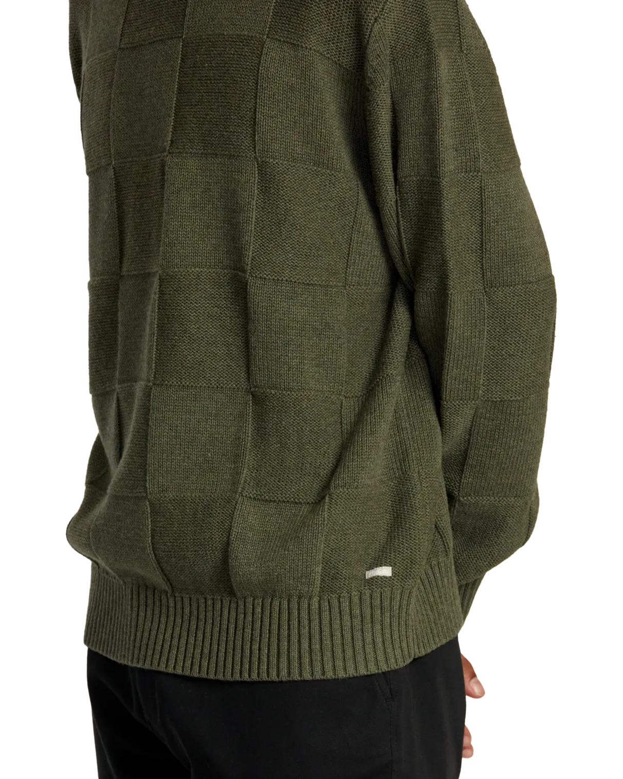 Hi Grade Boro Jumper in Olive Heather