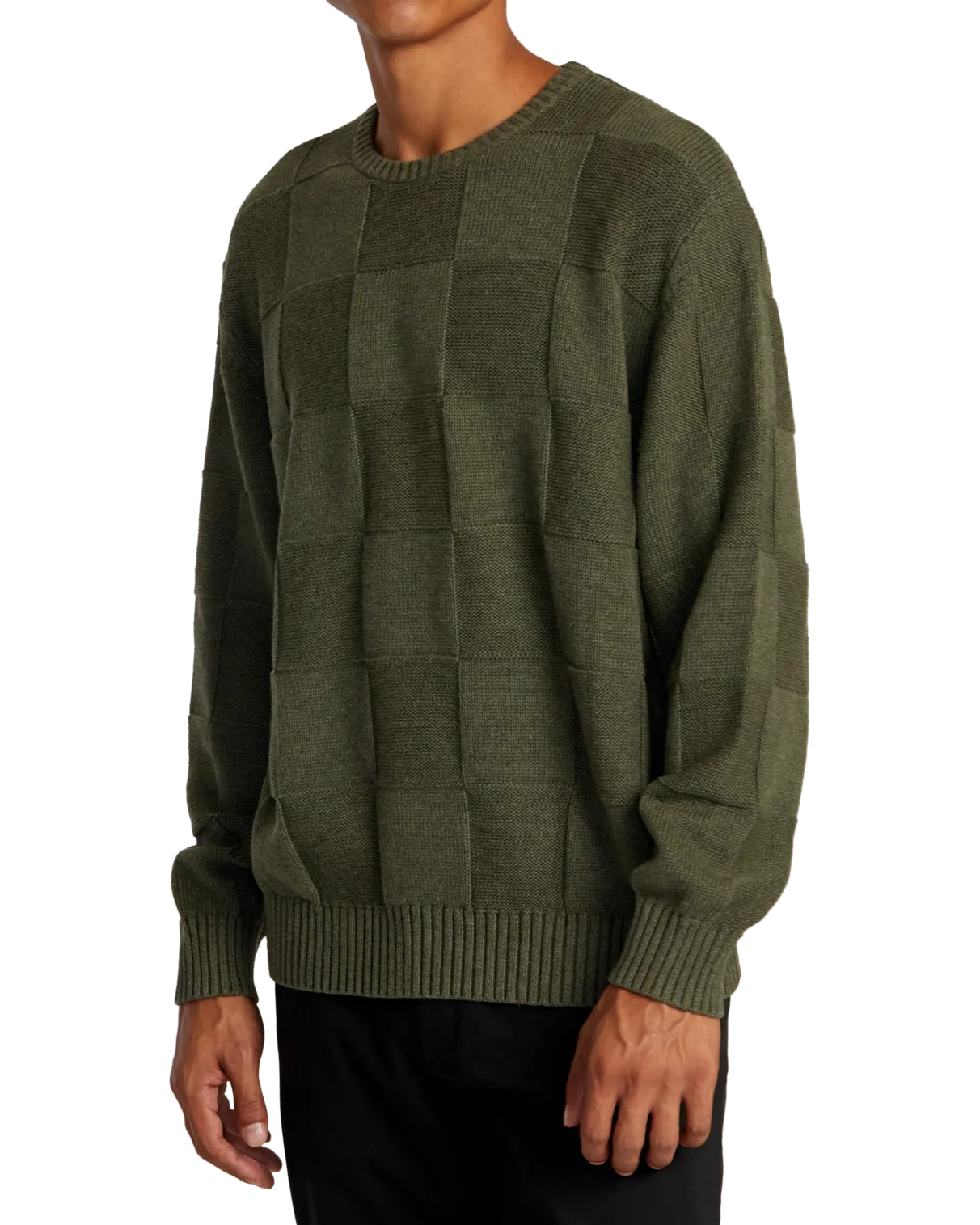 Hi Grade Boro Jumper in Olive Heather