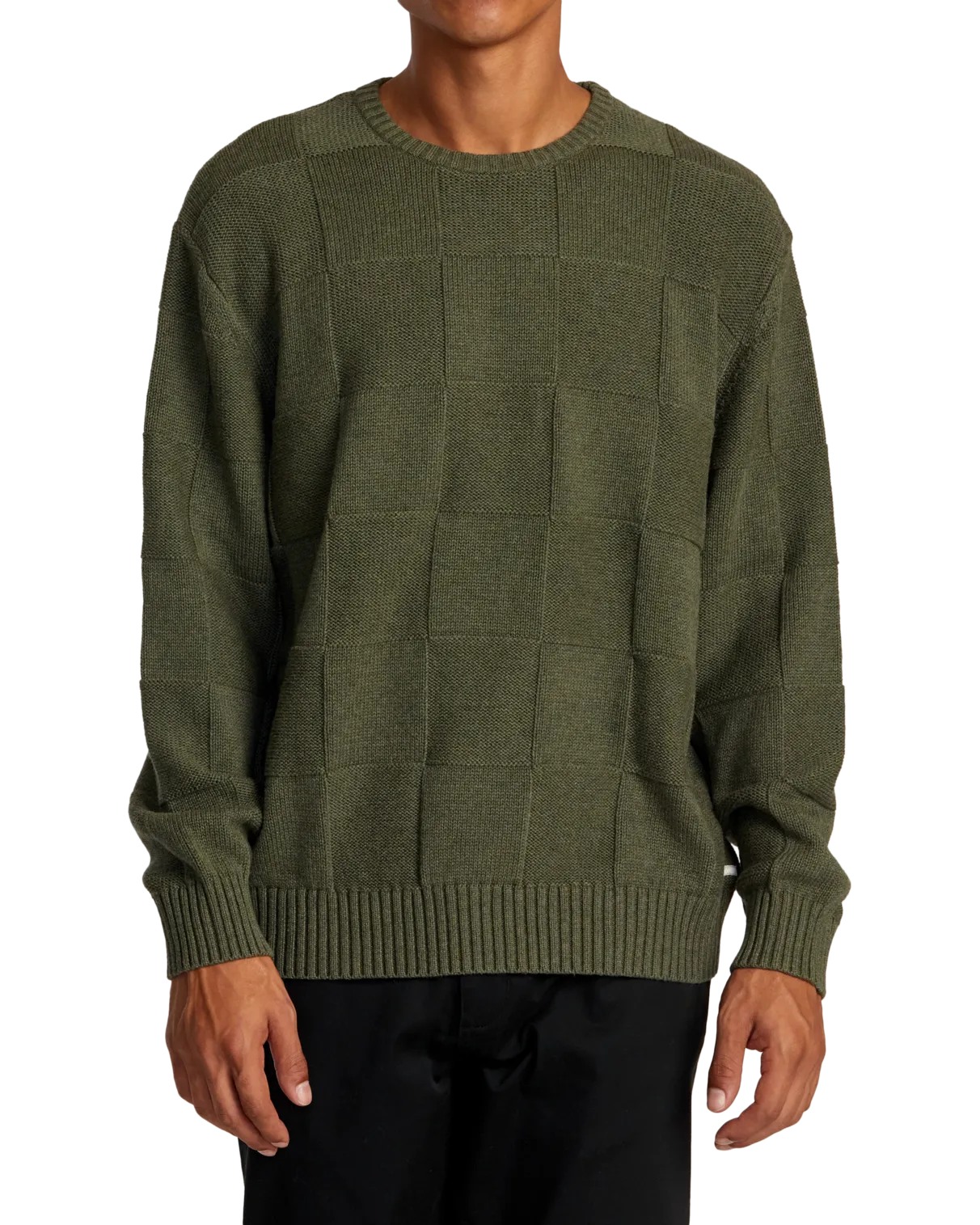 Hi Grade Boro Jumper in Olive Heather