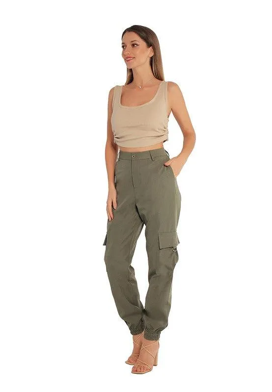 High Waist Cargo Pants