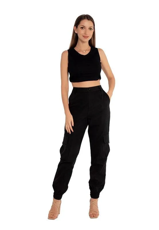 High Waist Cargo Pants