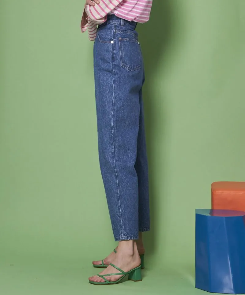 High Waist Cocoon Denim Pants